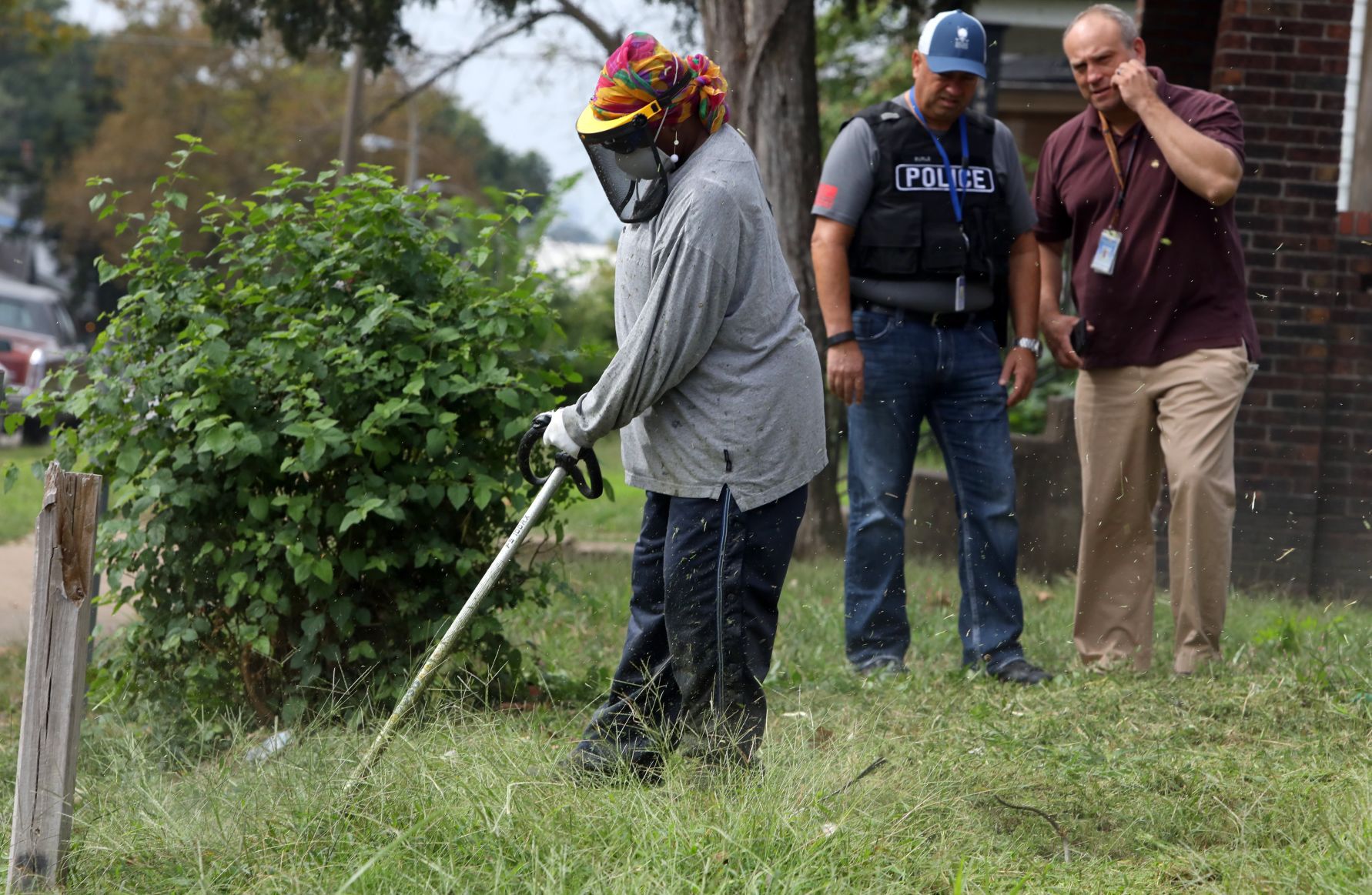 Police search for evidence of shot fired by 14-year-old alleged gunman